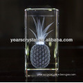 china supply yiwu years Crystal Hawaiian Pineapple with 3D laser engraved(R-2243)